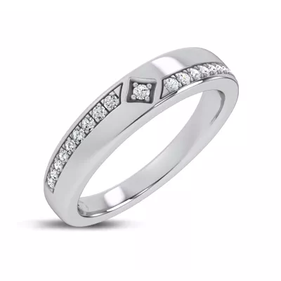 Mirrored Pavé Band by Christian Siriano