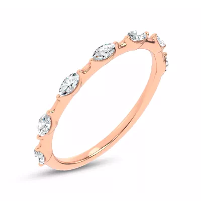 Starlight Spaced Marquise Diamond Band