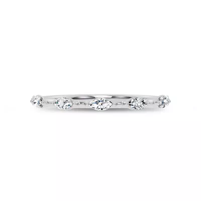 Starlight Spaced Marquise Diamond Band