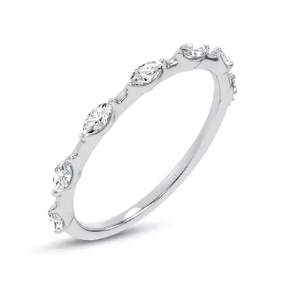 Starlight Spaced Marquise Diamond Band
