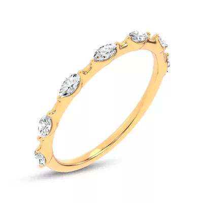 Starlight Spaced Marquise Diamond Band