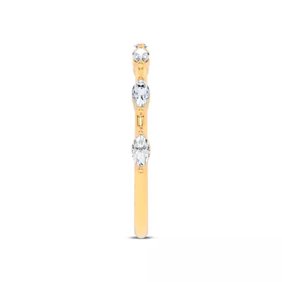 Starlight Spaced Marquise Diamond Band