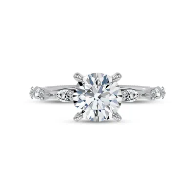 Starlight Spaced Marquise Diamond Engagement Ring