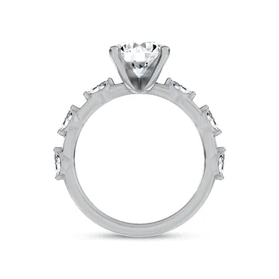 Starlight Spaced Marquise Diamond Engagement Ring