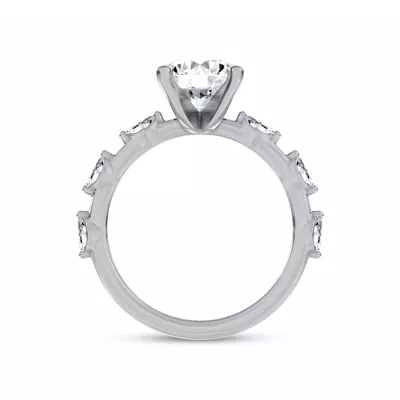 Starlight Spaced Marquise Diamond Engagement Ring