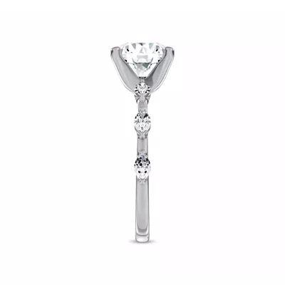 Starlight Spaced Marquise Diamond Engagement Ring