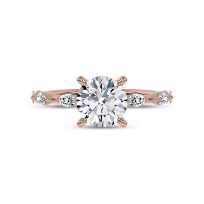 Starlight Spaced Marquise Diamond Engagement Ring
