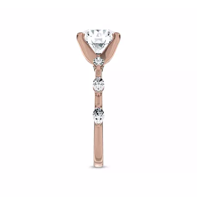 Starlight Spaced Marquise Diamond Engagement Ring