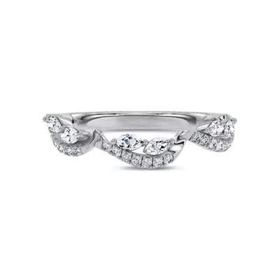 Opera Knife-Edge Lab Engagement Ring by Christian Siriano