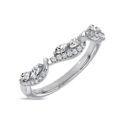 Opera Knife-Edge Lab Engagement Ring by Christian Siriano