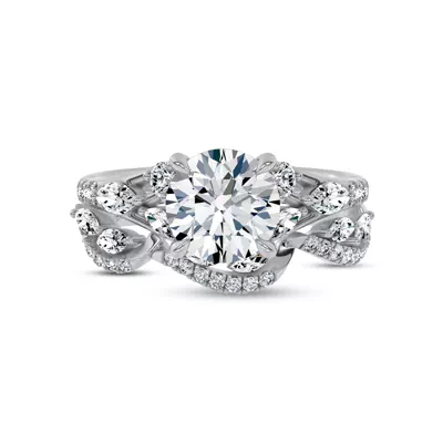 Opera Knife-Edge Lab Engagement Ring by Christian Siriano
