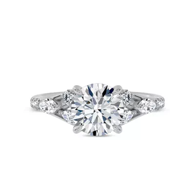 Opera Knife-Edge Engagement Ring by Christian Siriano
