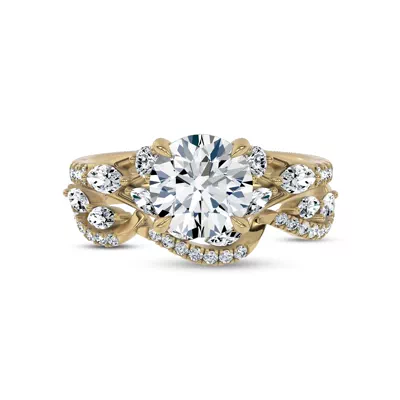 Opera Knife-Edge Lab Engagement Ring by Christian Siriano