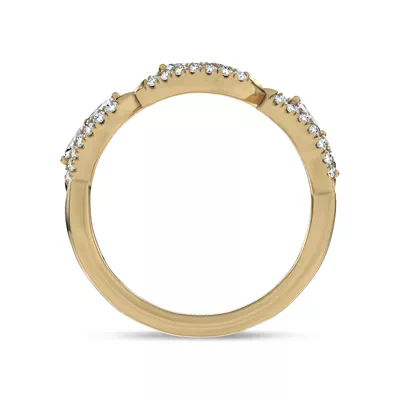Opera Knife-Edge Lab Engagement Ring by Christian Siriano