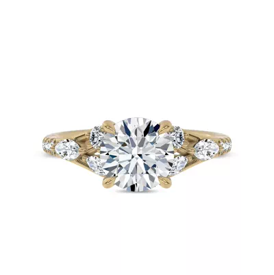 Opera Knife-Edge Engagement Ring by Christian Siriano