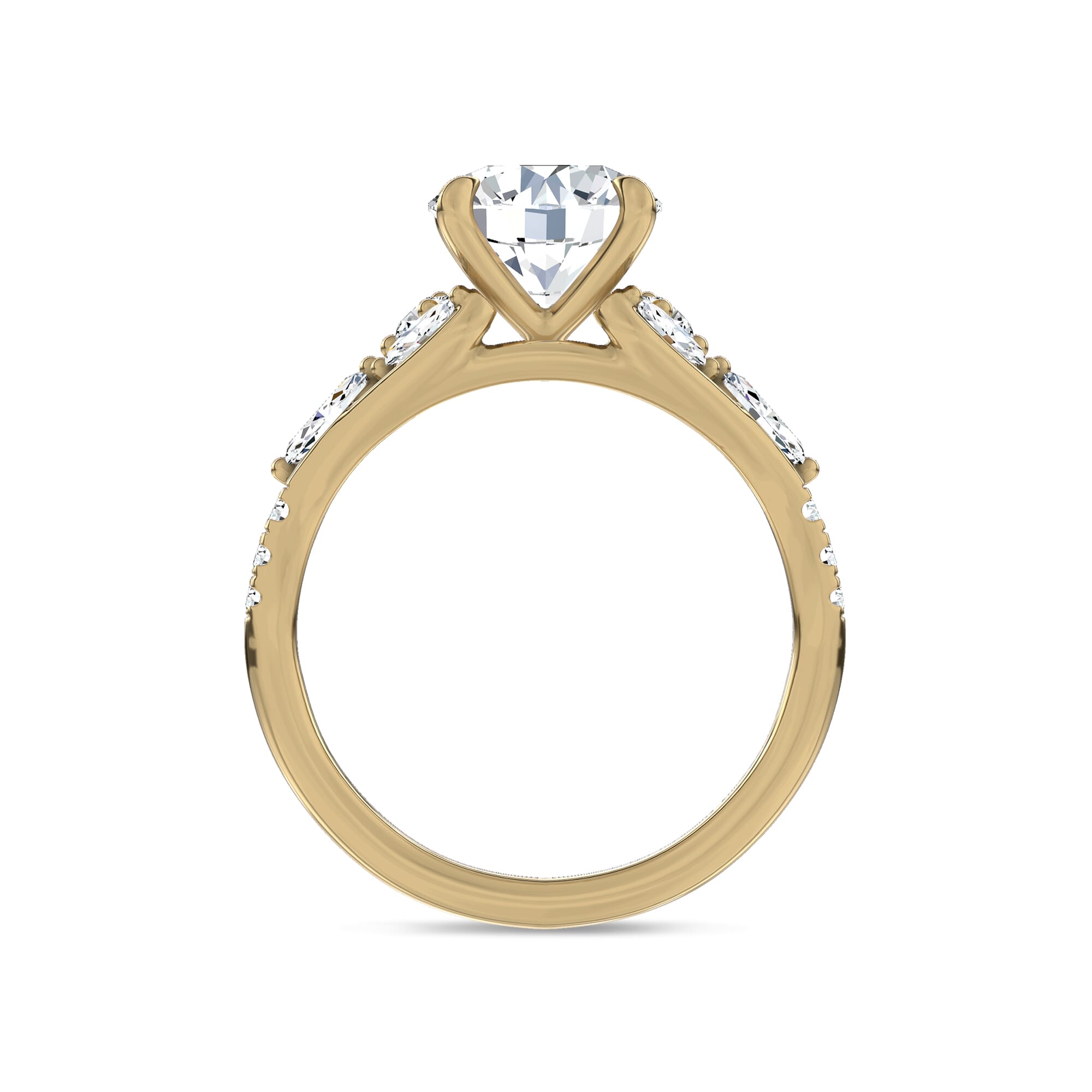 Opera Knife-Edge Engagement Ring by Christian Siriano