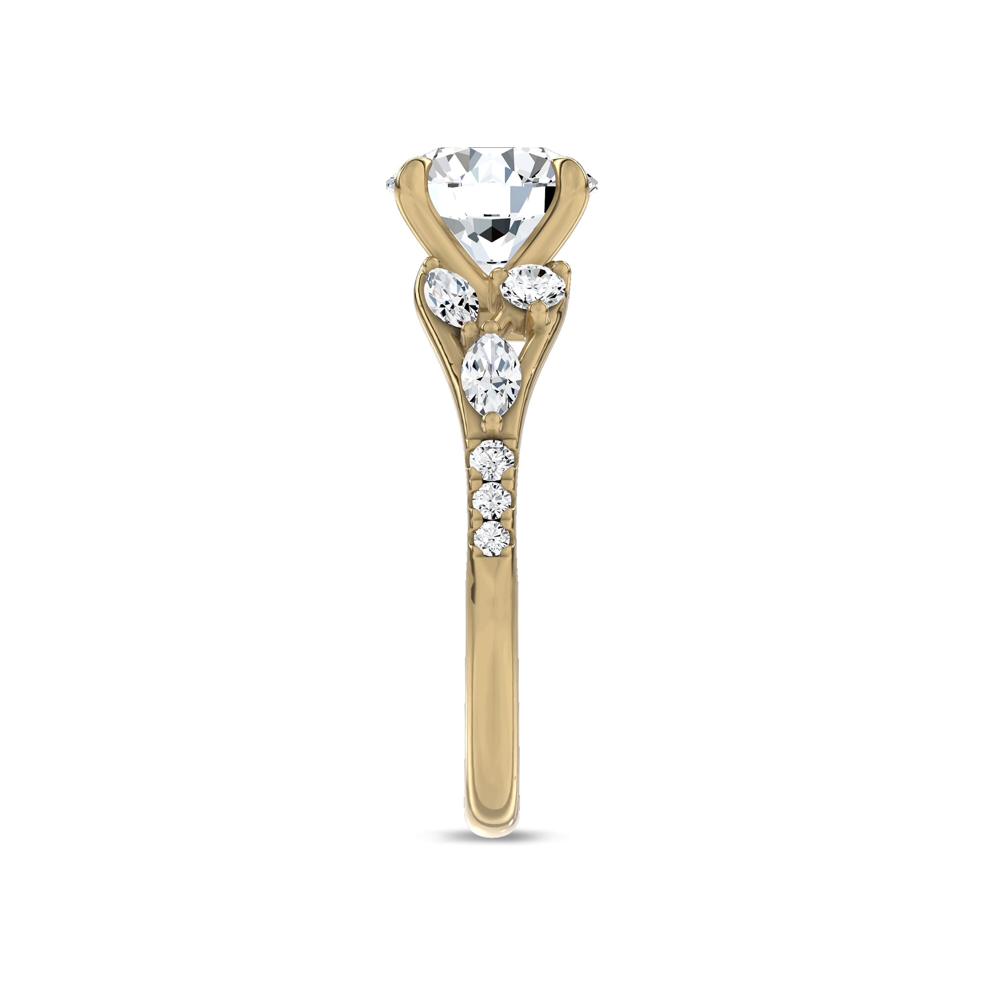 Opera Knife-Edge Engagement Ring by Christian Siriano