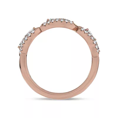 Opera Knife-Edge Lab Engagement Ring by Christian Siriano