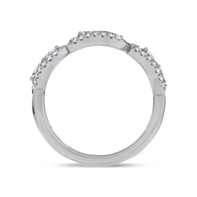 Opera Knife-Edge Lab Engagement Ring by Christian Siriano