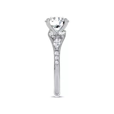 Opera Knife-Edge Engagement Ring by Christian Siriano