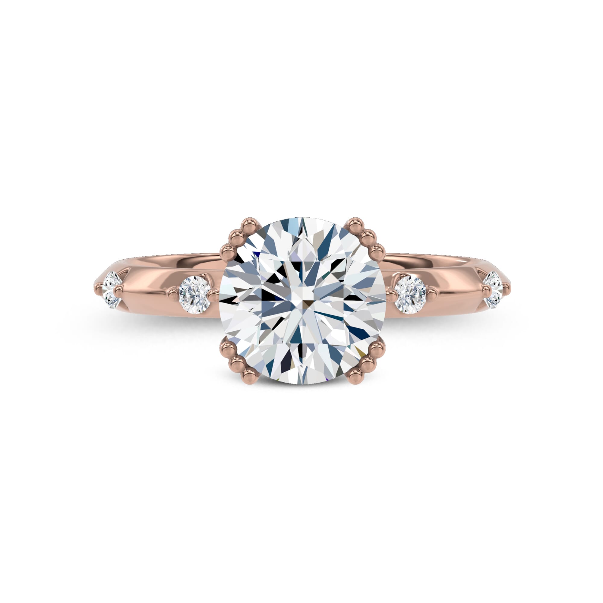 Opera Knife-Edge Lab Engagement Ring by Christian Siriano