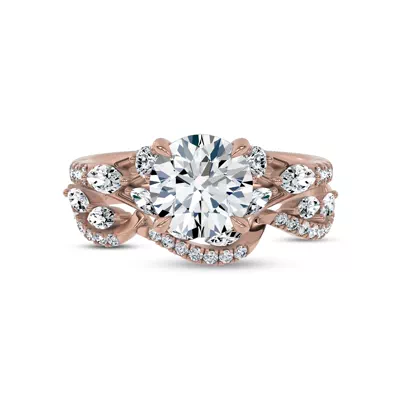 Opera Knife-Edge Lab Engagement Ring by Christian Siriano