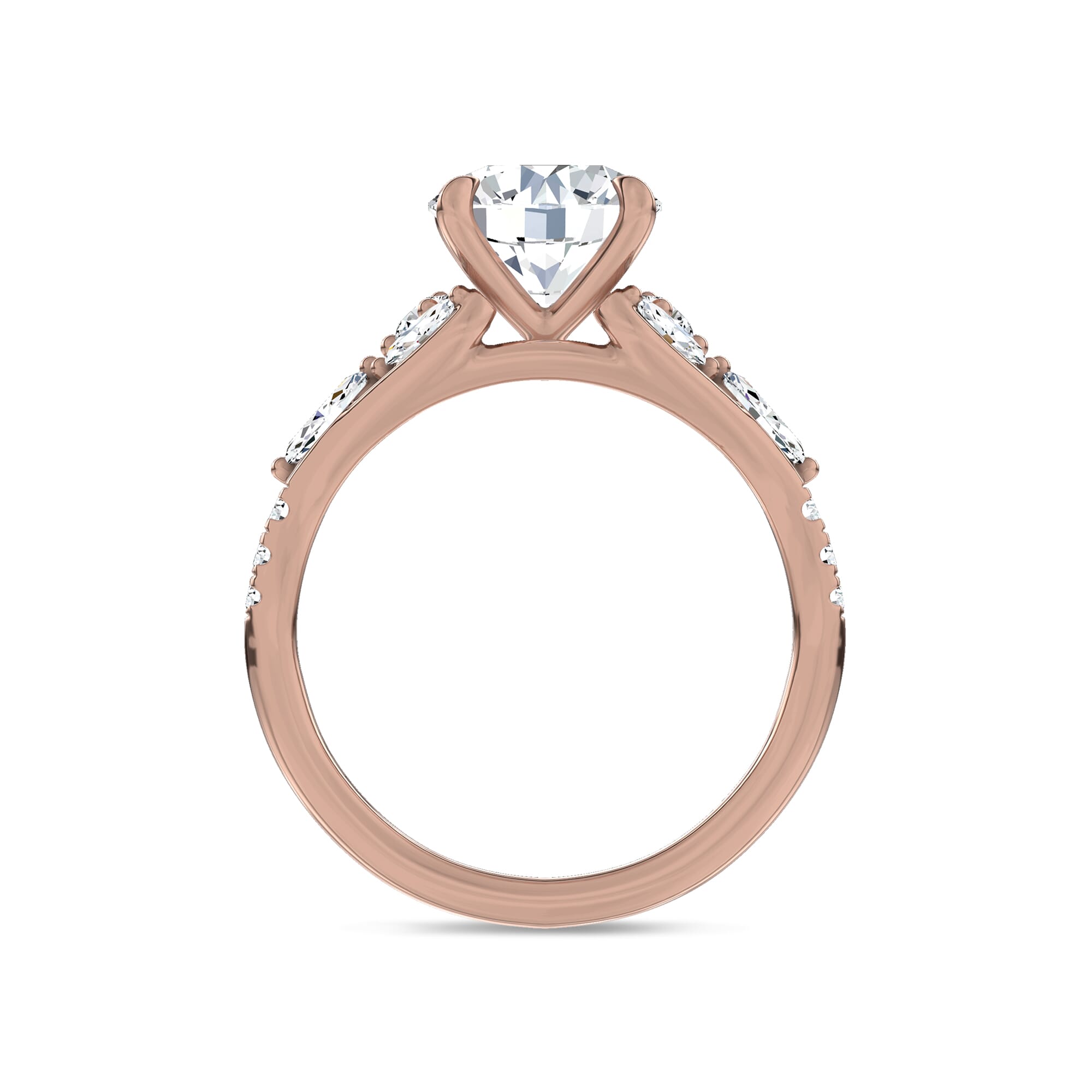 Opera Knife-Edge Engagement Ring by Christian Siriano