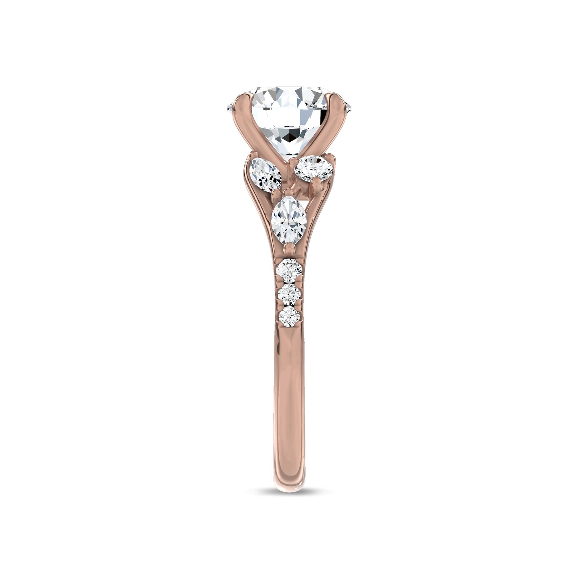 Opera Knife-Edge Engagement Ring by Christian Siriano