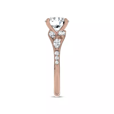 Opera Knife-Edge Engagement Ring by Christian Siriano