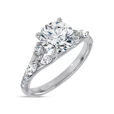 Opera Knife-Edge Engagement Ring by Christian Siriano