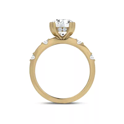 Opera Knife-Edge Engagement Ring by Christian Siriano