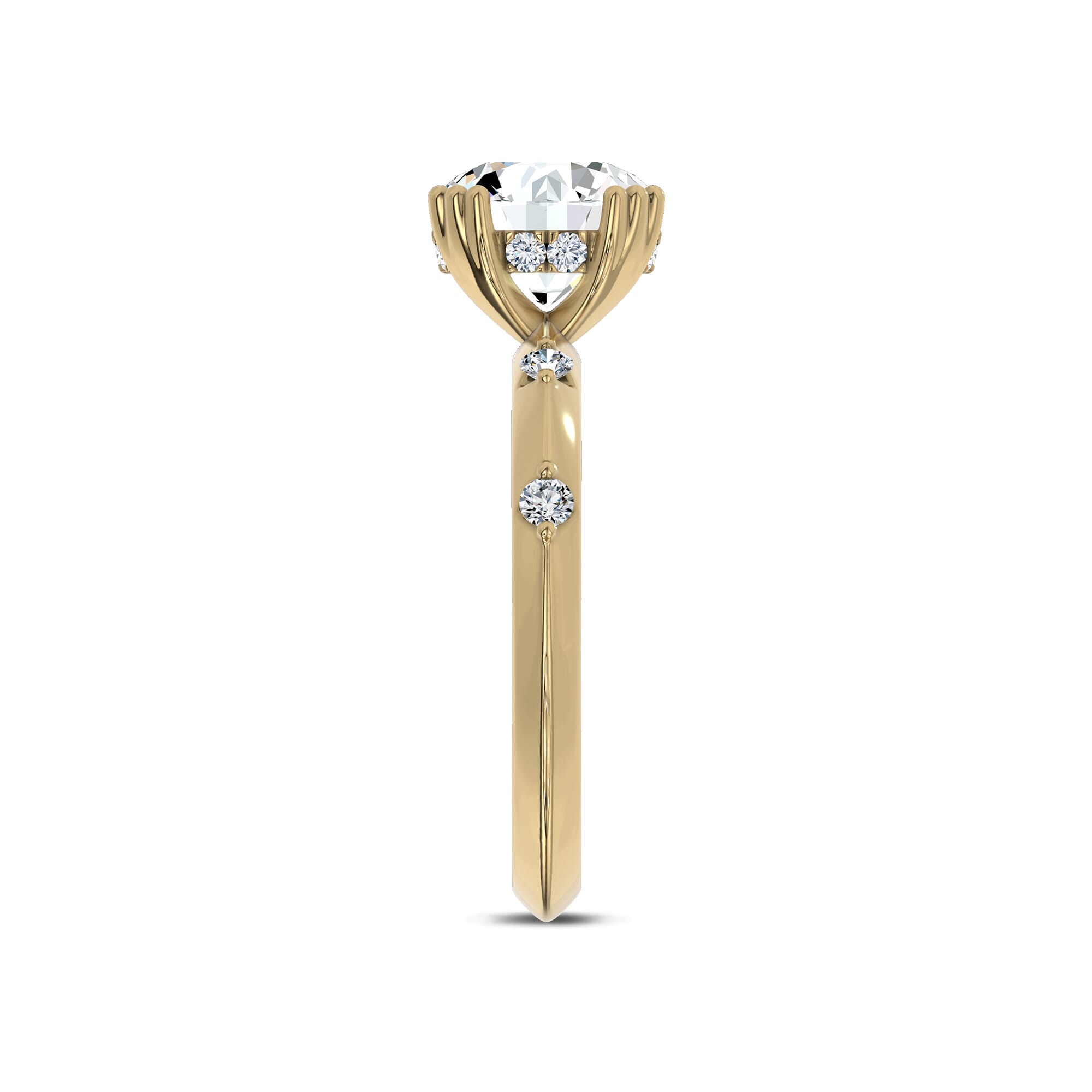 Opera Knife-Edge Engagement Ring by Christian Siriano