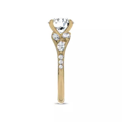 Opera Knife-Edge Engagement Ring by Christian Siriano