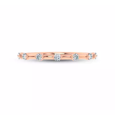 Starlight Spaced Round Diamond Band
