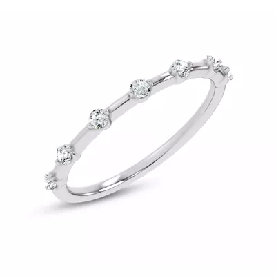 Starlight Spaced Round Diamond Band
