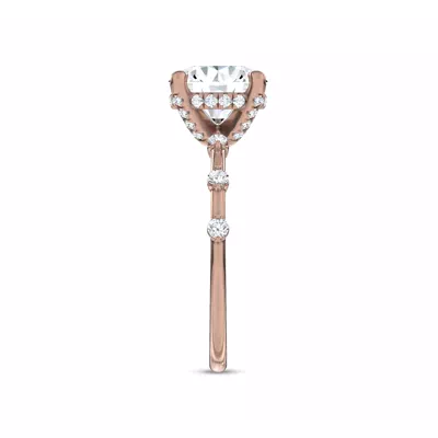 Starlight Diamond Prong Engagement Ring