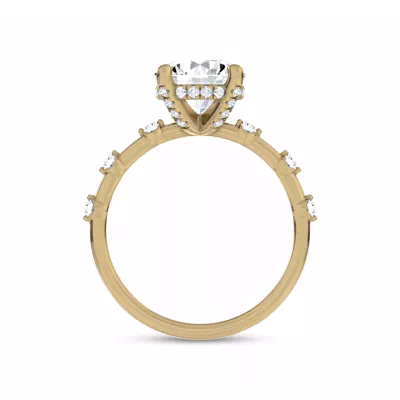 Starlight Diamond Prong Engagement Ring