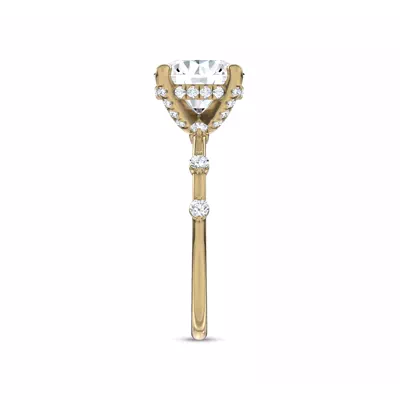 Starlight Diamond Prong Engagement Ring