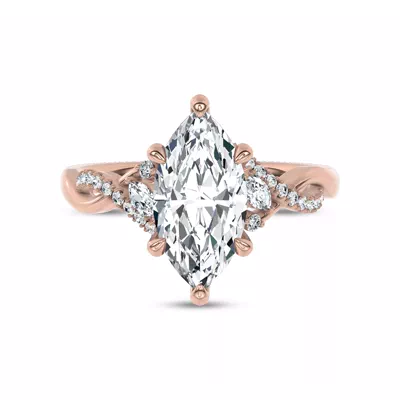 Petal Veil Lab Engagement Ring by Christian Siriano