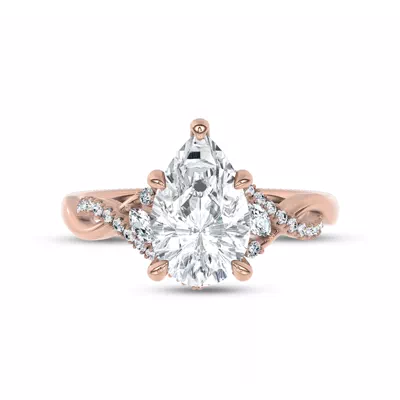 Petal Veil Lab Engagement Ring by Christian Siriano