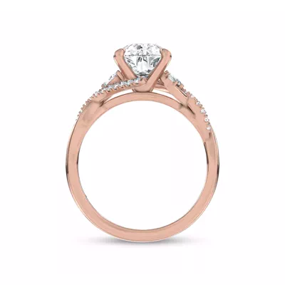 Petal Veil Lab Engagement Ring by Christian Siriano
