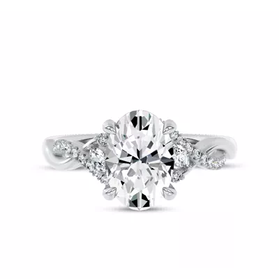 Petal Veil Lab Engagement Ring by Christian Siriano