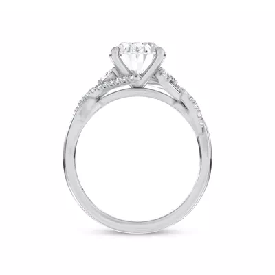 Petal Veil Lab Engagement Ring by Christian Siriano