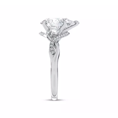 Petal Veil Lab Engagement Ring by Christian Siriano