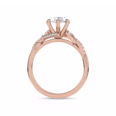 Petal Veil Lab Engagement Ring by Christian Siriano