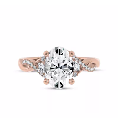 Petal Veil Lab Engagement Ring by Christian Siriano