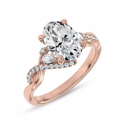 Petal Veil Lab Engagement Ring by Christian Siriano