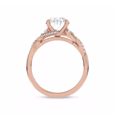 Petal Veil Lab Engagement Ring by Christian Siriano