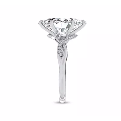 Petal Veil Lab Engagement Ring by Christian Siriano