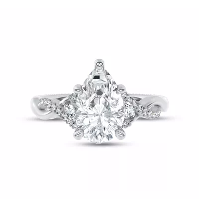 Petal Veil Lab Engagement Ring by Christian Siriano